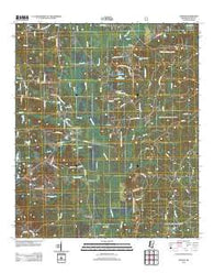 Lanham Mississippi Historical topographic map, 1:24000 scale, 7.5 X 7.5 Minute, Year 2012