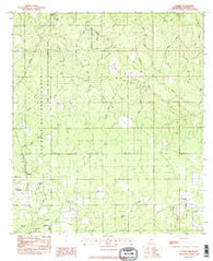 Latimer Mississippi Historical topographic map, 1:24000 scale, 7.5 X 7.5 Minute, Year 1982