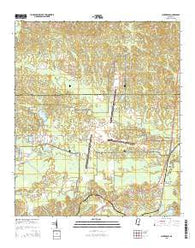 Lauderdale Mississippi Current topographic map, 1:24000 scale, 7.5 X 7.5 Minute, Year 2015