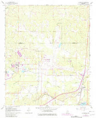 Lauderdale Mississippi Historical topographic map, 1:24000 scale, 7.5 X 7.5 Minute, Year 1962