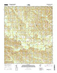 Lauderdale NW Mississippi Current topographic map, 1:24000 scale, 7.5 X 7.5 Minute, Year 2015