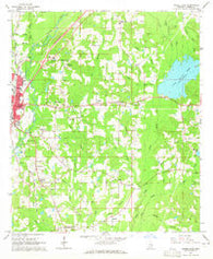 Laurel East Mississippi Historical topographic map, 1:24000 scale, 7.5 X 7.5 Minute, Year 1964