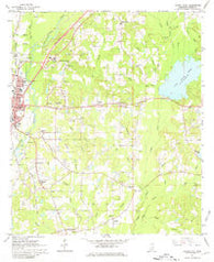 Laurel East Mississippi Historical topographic map, 1:24000 scale, 7.5 X 7.5 Minute, Year 1964