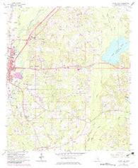 Laurel East Mississippi Historical topographic map, 1:24000 scale, 7.5 X 7.5 Minute, Year 1964