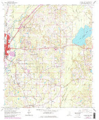 Laurel East Mississippi Historical topographic map, 1:24000 scale, 7.5 X 7.5 Minute, Year 1964