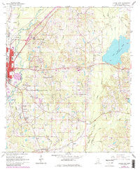 Laurel East Mississippi Historical topographic map, 1:24000 scale, 7.5 X 7.5 Minute, Year 1964