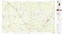 Laurel Mississippi Historical topographic map, 1:100000 scale, 30 X 60 Minute, Year 1984