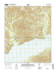 Laws Hill Mississippi Current topographic map, 1:24000 scale, 7.5 X 7.5 Minute, Year 2015