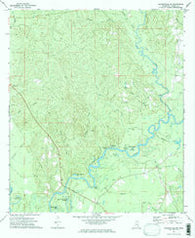 Leakesville SW Mississippi Historical topographic map, 1:24000 scale, 7.5 X 7.5 Minute, Year 1973