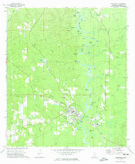 Leakesville Mississippi Historical topographic map, 1:24000 scale, 7.5 X 7.5 Minute, Year 1972