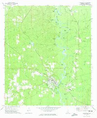 Leakesville Mississippi Historical topographic map, 1:24000 scale, 7.5 X 7.5 Minute, Year 1972