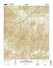 Learned Mississippi Current topographic map, 1:24000 scale, 7.5 X 7.5 Minute, Year 2015