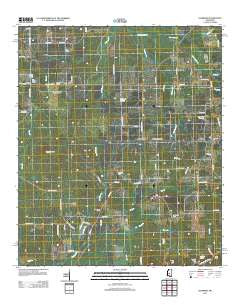 Leesburg Mississippi Historical topographic map, 1:24000 scale, 7.5 X 7.5 Minute, Year 2012