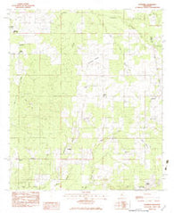Leesburg Mississippi Historical topographic map, 1:24000 scale, 7.5 X 7.5 Minute, Year 1982