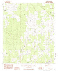 Leesburg Mississippi Historical topographic map, 1:24000 scale, 7.5 X 7.5 Minute, Year 1982