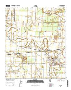 Leland Mississippi Current topographic map, 1:24000 scale, 7.5 X 7.5 Minute, Year 2015