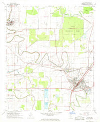 Leland Mississippi Historical topographic map, 1:24000 scale, 7.5 X 7.5 Minute, Year 1967
