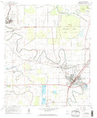 Leland Mississippi Historical topographic map, 1:24000 scale, 7.5 X 7.5 Minute, Year 1967