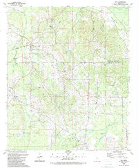 Lena Mississippi Historical topographic map, 1:24000 scale, 7.5 X 7.5 Minute, Year 1989