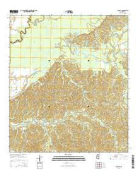 Lessley Mississippi Current topographic map, 1:24000 scale, 7.5 X 7.5 Minute, Year 2015