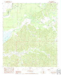 Lessley Mississippi Historical topographic map, 1:24000 scale, 7.5 X 7.5 Minute, Year 1988