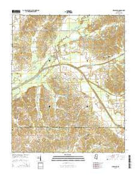 Lewisburg Mississippi Current topographic map, 1:24000 scale, 7.5 X 7.5 Minute, Year 2015