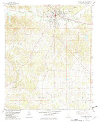 Lexington South Mississippi Historical topographic map, 1:24000 scale, 7.5 X 7.5 Minute, Year 1982
