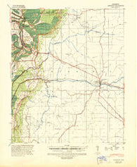 Lexington Mississippi Historical topographic map, 1:62500 scale, 15 X 15 Minute, Year 1940