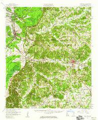 Lexington Mississippi Historical topographic map, 1:62500 scale, 15 X 15 Minute, Year 1957