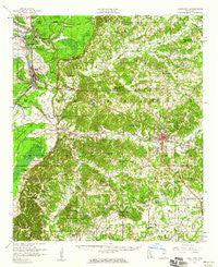 Lexington Mississippi Historical topographic map, 1:62500 scale, 15 X 15 Minute, Year 1957