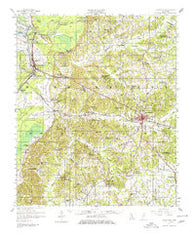 Lexington Mississippi Historical topographic map, 1:62500 scale, 15 X 15 Minute, Year 1957