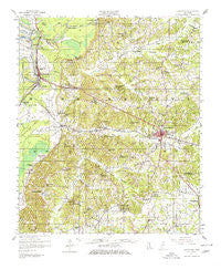 Lexington Mississippi Historical topographic map, 1:62500 scale, 15 X 15 Minute, Year 1957