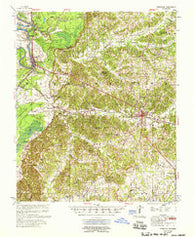Lexington Mississippi Historical topographic map, 1:62500 scale, 15 X 15 Minute, Year 1958