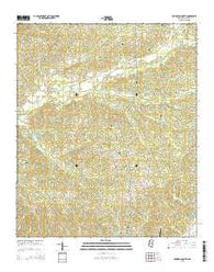 Lexington North Mississippi Current topographic map, 1:24000 scale, 7.5 X 7.5 Minute, Year 2015