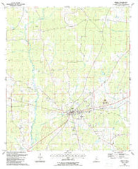 Liberty Mississippi Historical topographic map, 1:24000 scale, 7.5 X 7.5 Minute, Year 1988
