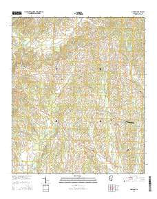 Linwood Mississippi Current topographic map, 1:24000 scale, 7.5 X 7.5 Minute, Year 2015