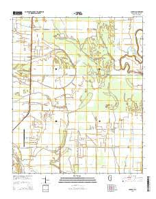 Lobdell Mississippi Current topographic map, 1:24000 scale, 7.5 X 7.5 Minute, Year 2015