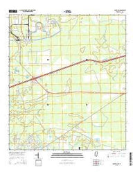 Logtown Mississippi Current topographic map, 1:24000 scale, 7.5 X 7.5 Minute, Year 2015