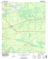 Logtown Mississippi Historical topographic map, 1:24000 scale, 7.5 X 7.5 Minute, Year 1993