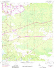 Logtown Mississippi Historical topographic map, 1:24000 scale, 7.5 X 7.5 Minute, Year 1958
