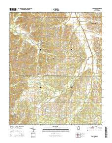 Longtown Mississippi Current topographic map, 1:24000 scale, 7.5 X 7.5 Minute, Year 2015