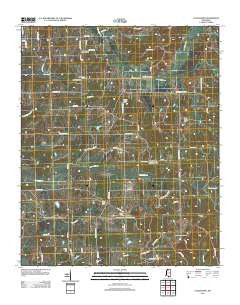 Looxahoma Mississippi Historical topographic map, 1:24000 scale, 7.5 X 7.5 Minute, Year 2012
