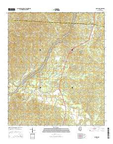 Lorman Mississippi Current topographic map, 1:24000 scale, 7.5 X 7.5 Minute, Year 2015