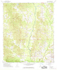 Louin SW Mississippi Historical topographic map, 1:24000 scale, 7.5 X 7.5 Minute, Year 1968