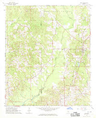 Louin Mississippi Historical topographic map, 1:24000 scale, 7.5 X 7.5 Minute, Year 1968
