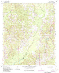 Louin Mississippi Historical topographic map, 1:24000 scale, 7.5 X 7.5 Minute, Year 1968