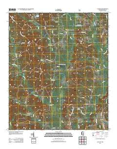 Louin SW Mississippi Historical topographic map, 1:24000 scale, 7.5 X 7.5 Minute, Year 2012