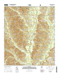 Louin SW Mississippi Current topographic map, 1:24000 scale, 7.5 X 7.5 Minute, Year 2015