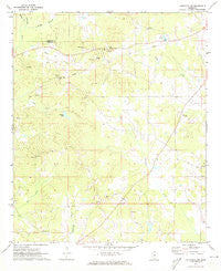 Louisville SW Mississippi Historical topographic map, 1:24000 scale, 7.5 X 7.5 Minute, Year 1972