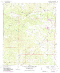 Louisville SW Mississippi Historical topographic map, 1:24000 scale, 7.5 X 7.5 Minute, Year 1972